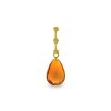 Χρυσό μενταγιόν με Citrine και διαμάντια - M318486C