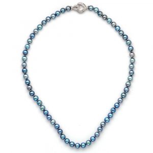 Κολιέ με μαργαριτάρια Akoya και λευκόχρυσο κούμπωμα K18 - M100865