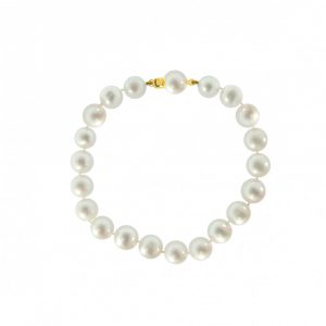 Βραχιόλι με μαργαριτάρια 8,0-8,5mm και κούμπωμα μαργαριτάρι - M123840